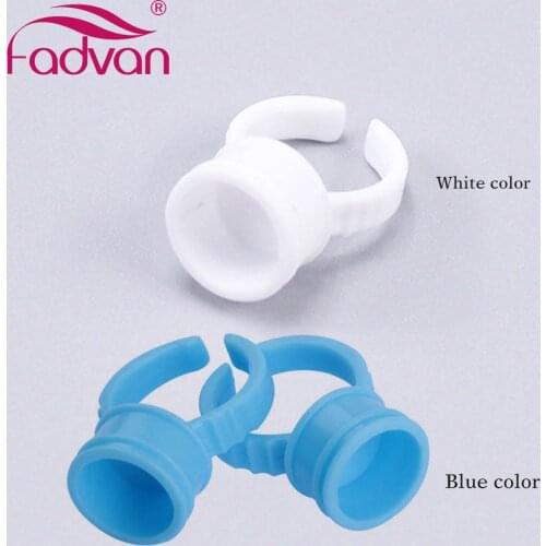 100pcs Glue Holder Eyelash Extension Kit Tool Ring for Lash Building Disposable Tatto Pigment Container