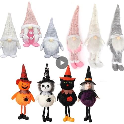 2022 Happy New Year Christmas Ornaments Halloween Rudolph Faceless Doll Scary Vampire Dwarf Home Decoration Free Shipping