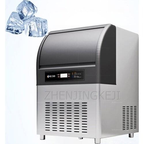 220V Commercial Ice Making Machine Fully Automatic Ice Cube Machine Coffee Milk Tea Shop Equipment Bar Fang Bing Ice Maker 446W