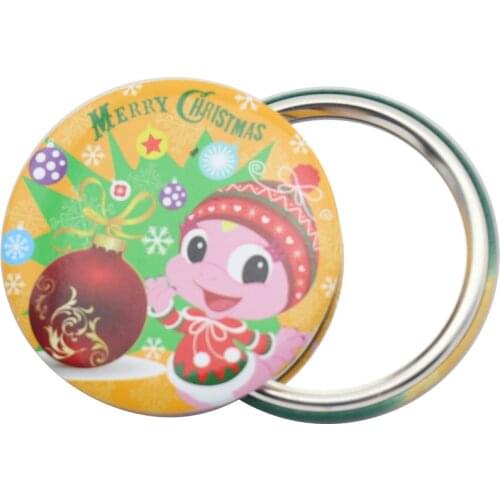 30pcs Customized Portable Cosmetic Mirror Personalized Women Handbag Makeup Mirror Business Promotional Gift Pocket Mirror