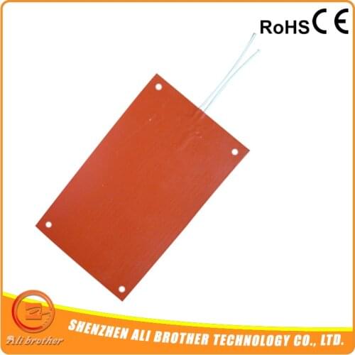 800x800mm 120v 500w Silicone rubber heater 3d Printer Bed Heater with 3M Adhesive and 100K Thermistor