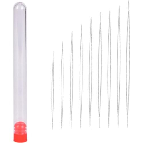 9pcs/lot Steel Big Eye Collapsible Beads Needle Thread Sewing Needles DIY Jewelry Accessaries Different Sizes