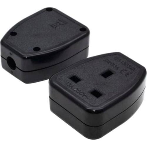 Black White Copper 13A 250V universal electrical free-welding assembly socket Hong Kong UK Singapore BS1363 wiring female socket