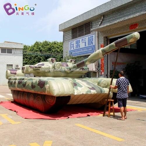 Eco-Friendly 8.8x3.5x2.5 meters inflatable military tank model for education / inflatable army tank / inflatable tank toys