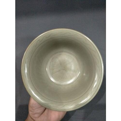 Antique SongDynasty porcelain bowl,YueKiln,Flower,Home Decoration collection & adornment