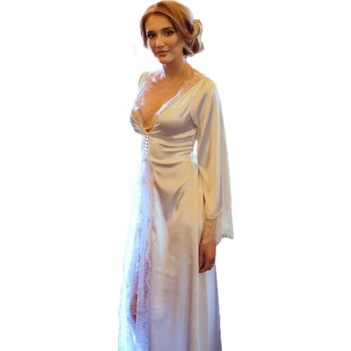 Maternity Photo Robes Bathrobe Women Lace Chiffon Silk Dresses Photo Shoot Birthday Party Bridal Fluffy Party Gowns Custom Made
