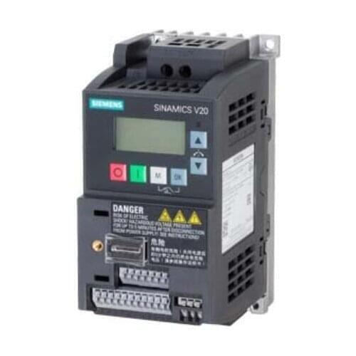 The inverter 6SL3210-5BB13-7UV1 6SL32105BB137UV1 Single-phase 200-240VAC | 0.37KW | 2.3A | IP20