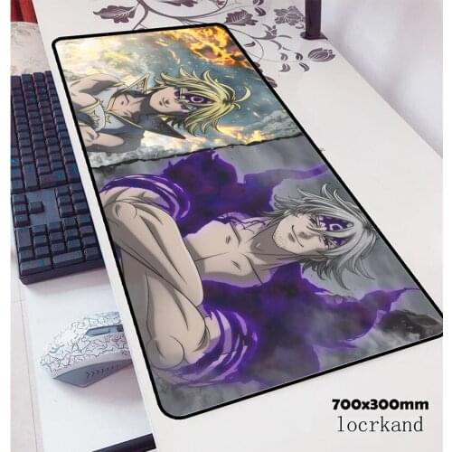Nanatsu No Taizai Mousepad 900x400x2mm 3d Computer Mouse Mat Gamer Gamepad Pc Office Gaming Mousemat Desk Pad Padmouse
