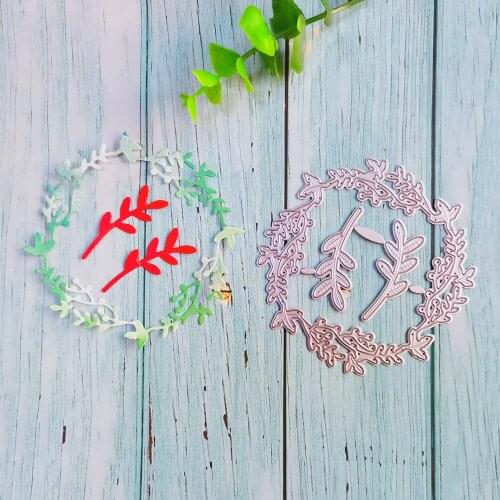 Circle Leaf Craft Metal Cutting Dies Mold Punch Knife Stencil for DIY Scrapbooking Paper Album Photo Cards Making Dies Cut