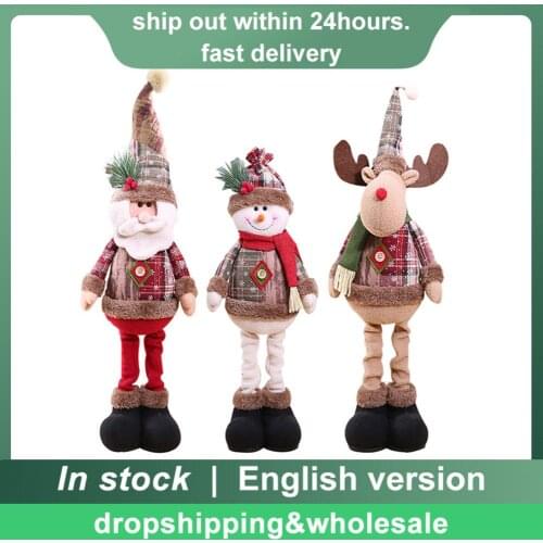 Merry Christmas Decorations For Home Pendants Gift mas Noel Happy New Year 2021 Christmas Tree Ornaments Hanging Doll Craft