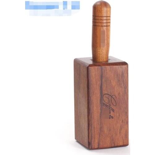 Hot Selling Newest Wooden Handle Coffee Pull Needle Stainless Steel Coffee Carving Stick Fancy Coffee Hook Decoration Tool