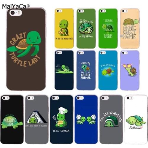 MaiYaCa Crazy Turtle Lady Coque Accessories Luxury Phone Cover for iPhone 11 pro XS MAX 8 7 6 6S Plus X 5S SE 2020 XR fundas