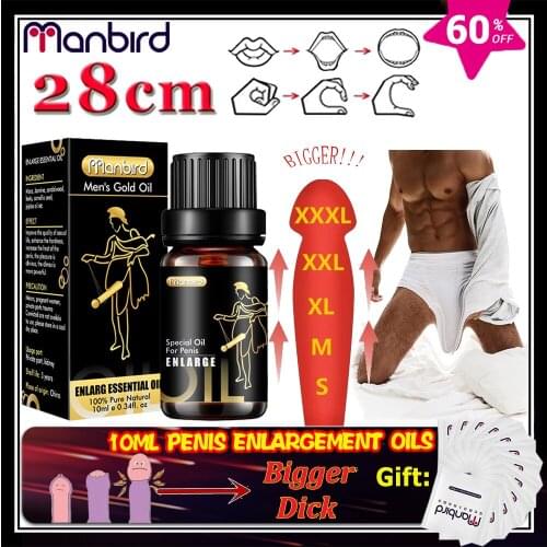 Manbird Natural Plant Extracts Penis Enlargement Pills Sex Delay Cream Lubricant for Men Increase Big Dick Growth Thickening Oil