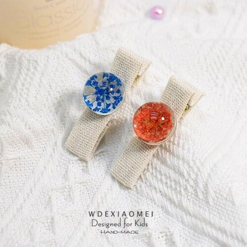 New Cute Girls Baby Hair Clips Barrettes Sweet Korean Plexiglass Ball Tiny Hairpins Hairgrips Fashion Kids Hair Pin Accessories