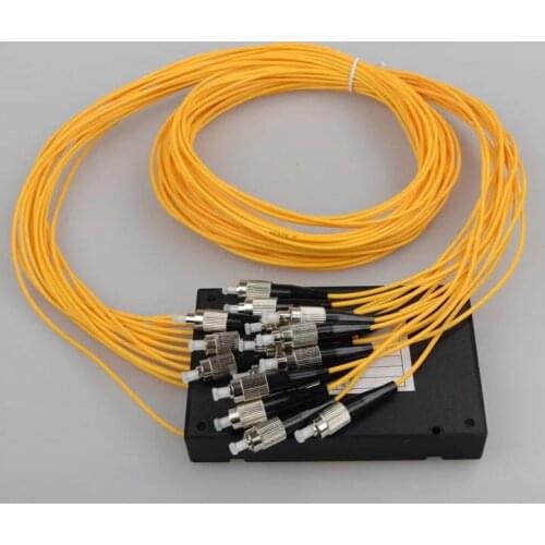 Free Shipping 1x16 PLC Fiber optical splitter single mode PLC ,optical splitterFC /UPC 1x16 3.0MM PLC optical splitter