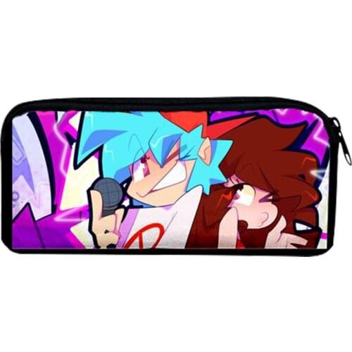 2021 New Friday Night Funkin 3D Printing Boy Girl Pencil Box Child stationery Storage Bag Pencil bag Simple Student Pen bag