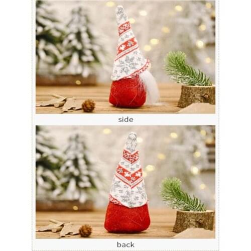 Christmas Gnome Handmade Knitted snowflake Pattern Swedish Tomte Kids Xmas Gifts New 2020