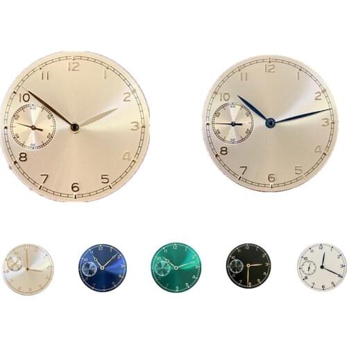 0.4mm Ultra Thin 37mm Watch Dial With Hands for ETA 6497 ST3600 Movement Replacement Accessories 7 Colors Optional