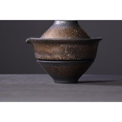 TANGPIN japan ceramic teapots with 2 cups portable travel tea sets drinkware