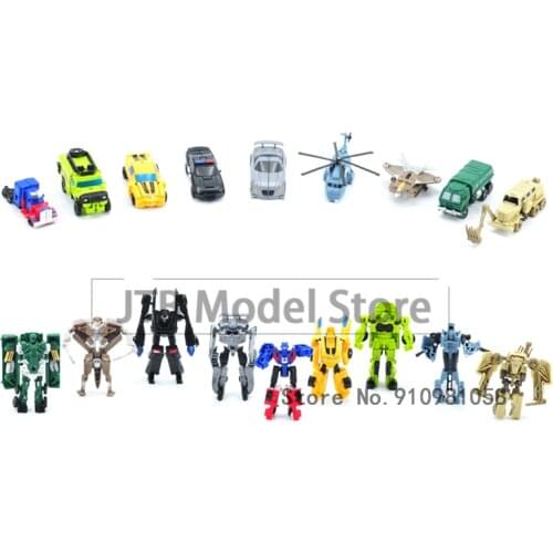 Transformation Action Figure OP Commander Brawl Toy Hound Movie Model 7-8CM Mini Version Prowl Big Bee Deformation Car Robot