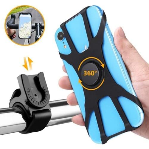 Universal Motocycle Bicycle Mobile Phone holder for iPhone Samsung For Xiaomi Huawei Cell Phone Bike Handlebar Bracket Holder