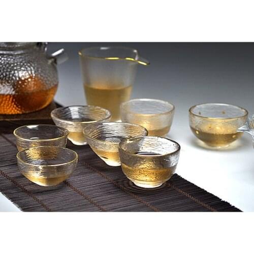 Japanese transparent hat cup Phnom Penh small cup tea tasting cup glass tea set