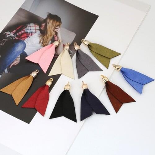 10-20pcs/Lot 30*50mm Double-deck Suede Tassel Curtain Garment Decorative Accessories for DIY Home Textile Clothing Supplies