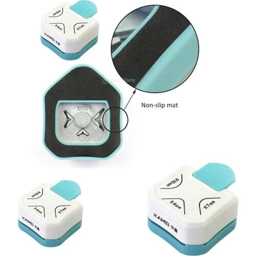 2 Pieces 3-in-1 Mini Corner Rounder Paper Round Corner Punch Card Making Scrapbooking Tool for Kids Diary Hand Album