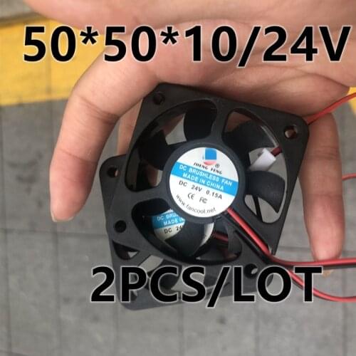2pcs/lot DC printer cooling fan 50*50*10/24V good quality