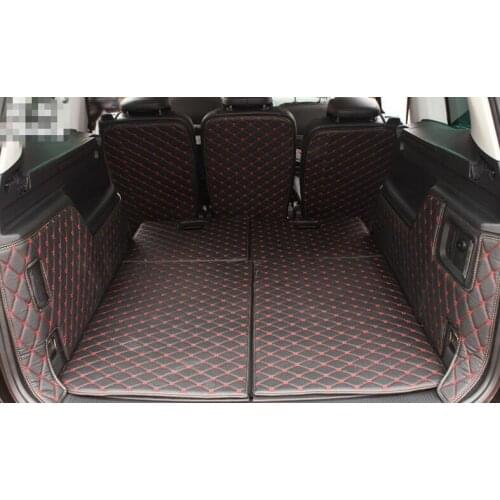 2018 Newly! Full set trunk mats for Volkswagen Sharan 7seats 2017-2012 durable cargo liner carpets for Sharan 2015,Free shipping