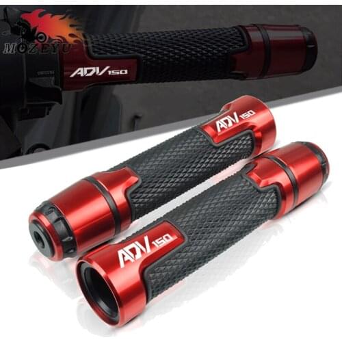 New Red Fit For HONDA ADV150 ADV 150 2019-2020 Motorcycle Rubber+aluminum Handle Bar 7/8"22mm Handlebar Grip 8 colors available
