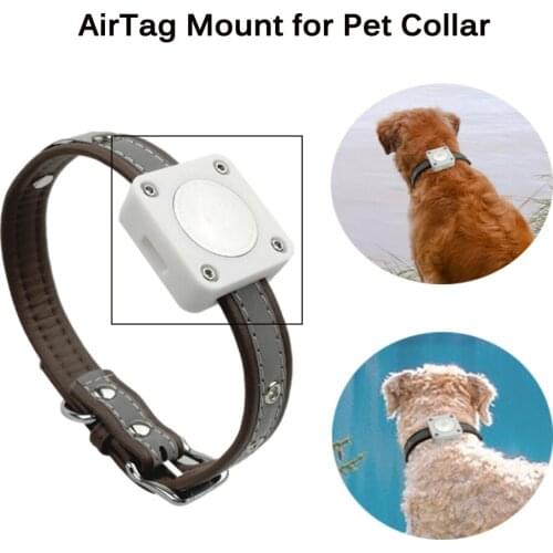 Pet Collar Case Mount for Apple AirTag GPS Finder Dog Cat Loop Necklace Bracket Anti-Lost Device for Airtags Smart Accessories