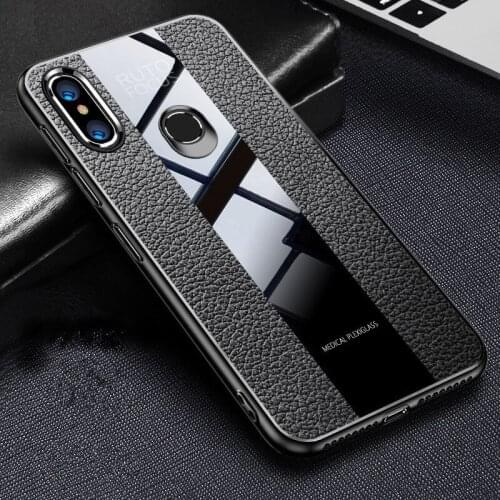 Luxury Rugged Phone Case For Honor 8X 8C 9X 9C 9A 9S Nova 3 3i 5T 7i Y5p Y6p Y7p Y8p Acrylic Back Cover Leather Pattern Shell