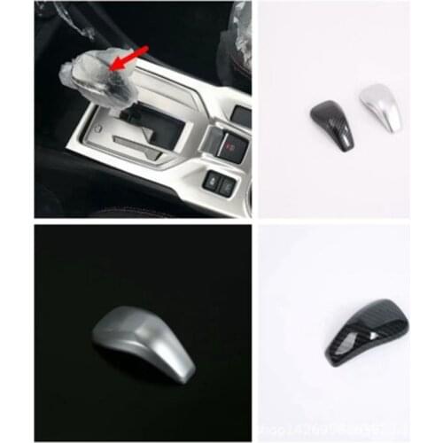 For Subaru Forest XV 2018 2019 Chrome ABS Car Gear Shift Knob Head Frame Cover Trim Car Styling Sticker