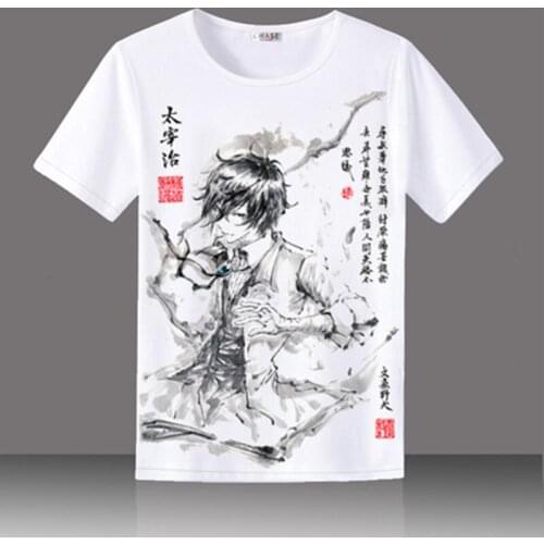 Bungo Stray Dogs T-Shirt Nakajima Atsushi Anime Tops Tees Summer Men Women Short Sleeve T shirt