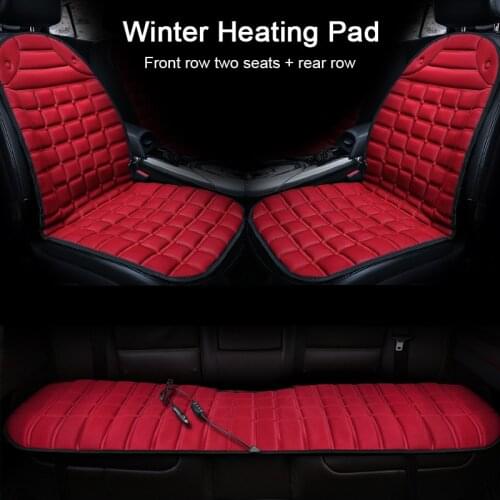 12V Heated Car Seat Set Cover Cushion Electric Cushions Heating Pads Keep Warm In Winter Interior Woman for Passat Cc