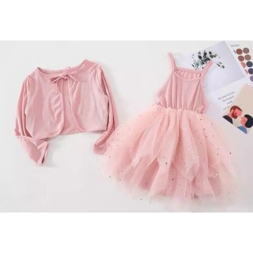 2020 Baby Girl Fashion Clothing Set Cute Bow Sweaters+plaid Dress,girls Infant Elegant Clothes Sets Children Party Birthday Wear