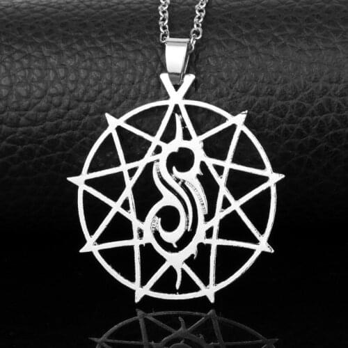 Slipknot-Articulated Band Necklace Hollow Star Pendant Clavicle Chain Jewelry