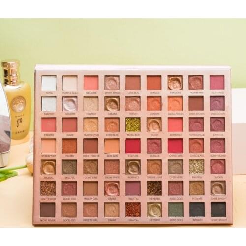 Makeup Eyeshadow Pallete 63 Color Pigmented Shadows Palette Shimmer Matted Eye Shadow Glitter Women Eyeshadow maquiagem paleta