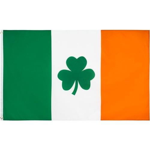 Jennifer 90x150cm Saint st Patricks Day Clover Ireland Shamrock Flag