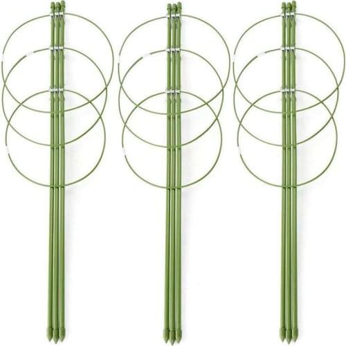 Climbing Plants Support, Garden Trellis Flowers Tomato Cages Stand Set Of 3 Pack