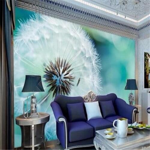 Custom Photo Wallpaper 3D Stereo Mural Abstract Dandelion Living Room Sofa Bed Bedroom Set Wallpaper for walls Beibehang
