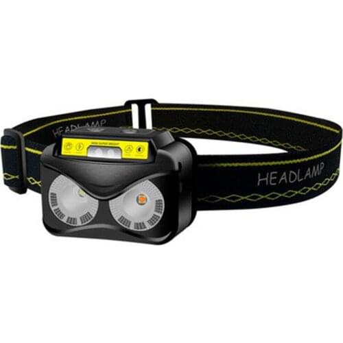 Portable Multi-function LED Headlamp Powerful 200LM Waterproof Headlight USB Rechargeable Head Torch for Camping Cycling