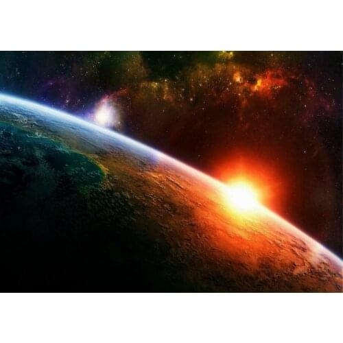 Stunning Earth From Space Art print Silk poster Home Wall Decor