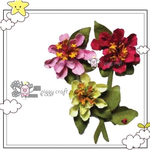 Mmao Crafts Metal Steel Cutting Dies thirteen flower Stencil For DIY Scrapbooking Paper/photo Cards Embossing Dies