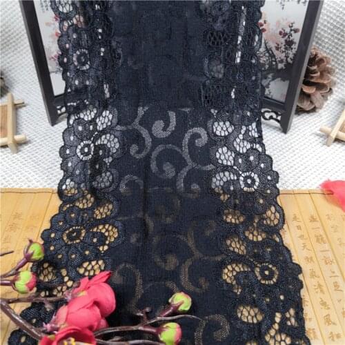 RR1385 19cm Paris accessories order black lace waistband skirt hem decoration embroidery cloth material widened