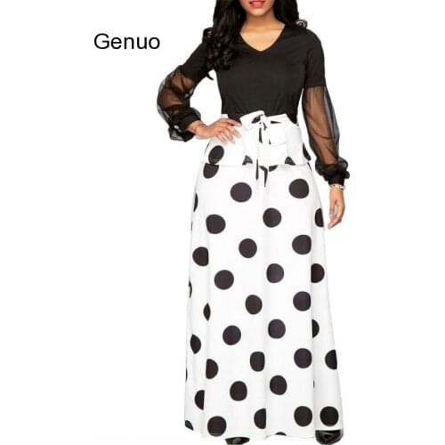 S-5XL Plus Size Autumn African Dresses For Women 2020 New Dashiki Black African Clothes Retro Africa Bodycon Long Maxi Dress