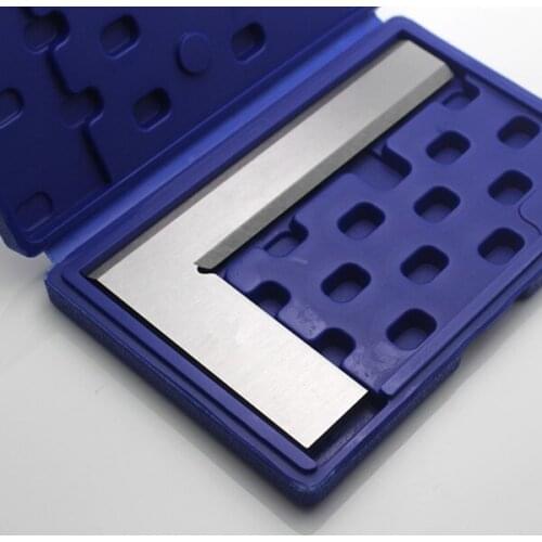 125x80mm 90degree angle ruler, knife edge, Grade 1