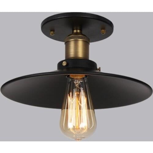 Loft Vintage Nostalgic Lustre Copper Glass Edison Ceiling Light Industrial Personality Bar Kitchen Home Decor Lighting Fixture