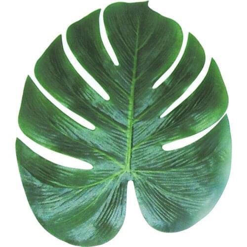 1PC Artificial Turtle Leaf Tropical Palm Leaves Simulation Reusable Leaf For Hawaiian Theme Party Decorations Home Garden Decor
